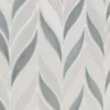 Delphi Sprig Arctic Blue 11.75 in. x 10.5 in. Marble and Ceramic Mosaic Tile (0.86 sq. ft./Sheet) by Ivy Hill Tile