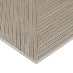 Luxury Ribbed Ash 23.62 in. x 47.24 in. Matte Porcelain Wall Tile (15.49 sq. ft./Case) by Ivy Hill Tile -The Elite Tile Sales Store ash ivy hill tile porcelain tile ext3rd107435 40 1000