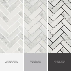 Oriental Sculpture Herringbone 12 in. x 12 in. x 8 mm Marble Mosaic Floor and Wall Tile by Ivy Hill Tile -The Elite Tile Sales Store asian statuary ivy hill tile marble tile ext3rd100228 1d 1000