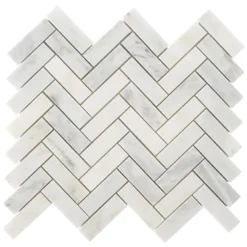 Oriental Sculpture Herringbone 12 in. x 12 in. x 8 mm Marble Mosaic Floor and Wall Tile by Ivy Hill Tile -The Elite Tile Sales Store asian statuary ivy hill tile marble tile ext3rd100228 44 1000