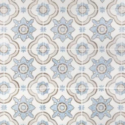 Valencia Basma Encaustic 8 in. x 8 in. x 9mm Matte Porcelain Floor and Wall Tile (26 pieces / 11.19 sq. ft. / box) by Ivy Hill Tile -The Elite Tile Sales Store basma ivy hill tile porcelain tile ext3rd100971 66 1000