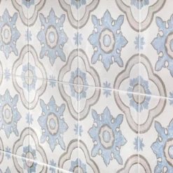 Valencia Basma Encaustic 8 in. x 8 in. x 9mm Matte Porcelain Floor and Wall Tile (26 pieces / 11.19 sq. ft. / box) by Ivy Hill Tile -The Elite Tile Sales Store basma ivy hill tile porcelain tile ext3rd100971 77 1000