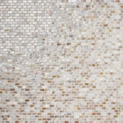 Baroque Pearls Mini Brick 12 in. x 12 in. Pearl Glass Mosaic Floor and Wall Tile by Ivy Hill Tile -The Elite Tile Sales Store beige cream ivy hill tile glass tile ext3rd102039 c3 1000