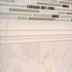 Golden Horizon Beige/Cream 11.5 in. x 11.625 in. Interlocking Glass/Stone/Metal Wall Mosaic Tile (9.32 sq. ft./Case) by Jeffrey Court -The Elite Tile Sales Store beige cream jeffrey court glass tile 99556 a0 1000