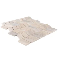 Weekender Beige/Cream 10.125 in. x 12.125 in. Chevron Polished Marble Wall and Floor Mosaic Tile (0.852 sq. ft./Each) by Jeffrey Court 10 Weekender Beige/Cream 10.125 in. x 12.125 in. Chevron Polished Marble Wall and Floor Mosaic Tile (0.852 sq. ft./Each) by Jeffrey Court -The Elite Tile Sales Store beige cream jeffrey court marble tile 13015 40 1000