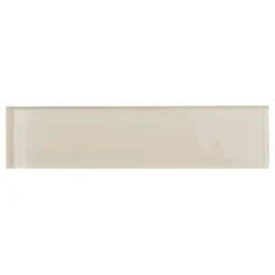 Contempo Beige 2 in. x 8 in. x 8mm Polished Glass Floor and Wall Tile (36 pieces 4 sq.ft./Box) by Ivy Hill Tile -The Elite Tile Sales Store beige ivy hill tile glass tile ext3rd100953 1f 1000