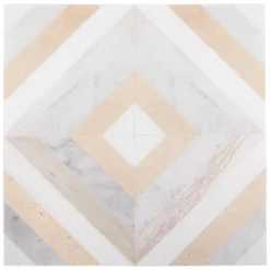 Chelsea Beige 8 in. x 8 in. Polished Marble Mosaic Tile (0.43 sq. ft / Each) by Ivy Hill Tile -The Elite Tile Sales Store beige ivy hill tile marble tile ext3rd101759 4f 1000