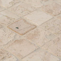 Light Travertine Beige 12 in. x 12 in. Honed Travertine Wall and Floor Mosaic Tile (10 sq. ft./Case) by Jeffrey Court -The Elite Tile Sales Store beige jeffrey court mosaic tile 99103 1d 1000