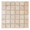 Light Travertine Beige 12 in. x 12 in. Honed Travertine Wall and Floor Mosaic Tile (10 sq. ft./Case) by Jeffrey Court -The Elite Tile Sales Store beige jeffrey court mosaic tile 99103 64 1000