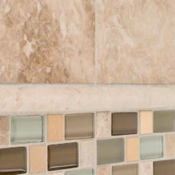 Cappuccino .75 in. x 12 in. Honed Marble Wall Pencil Tile (1 Linear Foot) by Jeffrey Court -The Elite Tile Sales Store beige jeffrey court tile trim 99022 1d 1000