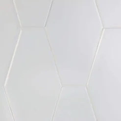 Birmingham Hexagon Bianco 4 in. x 8 in. Polished Ceramic Subway Tile (5.38 sq. ft. / box) by Ivy Hill Tile -The Elite Tile Sales Store bianco ivy hill tile ceramic tile ext3rd102138 44 1000