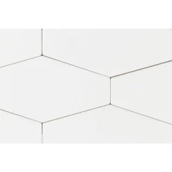 Birmingham Hexagon Bianco 4 in. x 8 in. Polished Ceramic Subway Tile (5.38 sq. ft. / box) by Ivy Hill Tile -The Elite Tile Sales Store bianco ivy hill tile ceramic tile ext3rd102138 76 1000