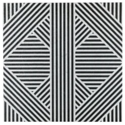 Astoria Black and White 24 in. x 24 in. Matte Porcelain Floor and Wall Tile (4 Pieces, 15.49 sq. ft./Case) by Ivy Hill Tile -The Elite Tile Sales Store black and white ivy hill tile porcelain tile ext3rd104868 44 1000