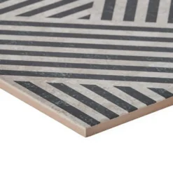 Astoria Black and White 24 in. x 24 in. Matte Porcelain Floor and Wall Tile (4 Pieces, 15.49 sq. ft./Case) by Ivy Hill Tile -The Elite Tile Sales Store black and white ivy hill tile porcelain tile ext3rd104868 76 1000