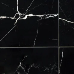 Marmo Black 23.62 in. x 23.62 in. Polished Marble Look Porcelain Floor and Wall Tile (15.49 sq. ft./Case) by Ivy Hill Tile -The Elite Tile Sales Store black ivy hill tile porcelain tile ext3rd101689 c3 1000