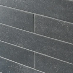 Sanskrit Black 3.89 in. x 19.37 in. Matte Porcelain Floor and Wall Tile (7.85 sq. ft./Case) by Ivy Hill Tile -The Elite Tile Sales Store black ivy hill tile porcelain tile ext3rd105711 fa 1000