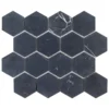 Midnight Hex Black 10.875 in. x 9.5 in. Honed Marble Wall and Floor Mosaic Tile (0.717 sq. ft./Each) by Jeffrey Court 2 Midnight Hex Black 10.875 in. x 9.5 in. Honed Marble Wall and Floor Mosaic Tile (0.717 sq. ft./Each) by Jeffrey Court -The Elite Tile Sales Store black jeffrey court marble tile 95878 64 1000