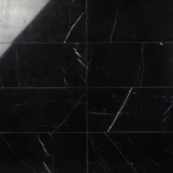 Blackout Nero Marquina 12 in. x 24 in. Polished Marble Floor and Wall Tile (10 sq. ft./Case) by Ivy Hill Tile