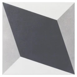 Sintra Block Encaustic 9 in. x 9 in. x 10mm Mate Porcelain Floor and Wall Tile (20 pieces / 10.65 sq. ft. / box) by Ivy Hill Tile -The Elite Tile Sales Store block ivy hill tile porcelain tile ext3rd101331 4f 1000