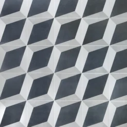 Sintra Block Encaustic 9 in. x 9 in. x 10mm Mate Porcelain Floor and Wall Tile (20 pieces / 10.65 sq. ft. / box) by Ivy Hill Tile