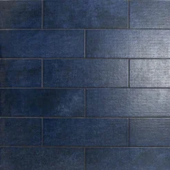 Piston Camp Blue 4 in. x 12 in. 7mm Matte Ceramic Subway Wall Tile (34-piece 10.97 sq. ft. / box) by Ivy Hill Tile