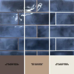 Piston Camp Blue 4 in. x 12 in. 7mm Glazed Ceramic Subway Wall Tile (34-piece 10.97 sq. ft. / box) by Ivy Hill Tile -The Elite Tile Sales Store blue ivy hill tile ceramic tile ext3rd100507 1d 1000