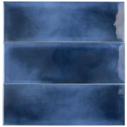 Piston Camp Blue 4 in. x 12 in. 7mm Glazed Ceramic Subway Wall Tile (34-piece 10.97 sq. ft. / box) by Ivy Hill Tile -The Elite Tile Sales Store blue ivy hill tile ceramic tile ext3rd100507 77 1000