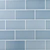 Magnitude Blue 4 in. x 8 in. x 7.5mm Polished Ceramic Subway Wall Tile (68 pieces / 14.63 sq. ft. / box) by Ivy Hill Tile