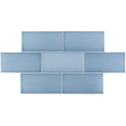 Magnitude Blue 4 in. x 8 in. x 7.5mm Polished Ceramic Subway Wall Tile (68 pieces / 14.63 sq. ft. / box) by Ivy Hill Tile -The Elite Tile Sales Store blue ivy hill tile ceramic tile ext3rd100783 c3 1000