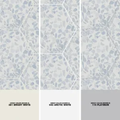 Fusion Hex Blue Terrazzo 9.13 in. x 10.51 in. Matte Porcelain Floor and Wall Tile (8.07 sq.ft. / Case) by Ivy Hill Tile -The Elite Tile Sales Store blue ivy hill tile porcelain tile ext3rd106049 1d 1000