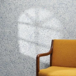 Fusion Hex Blue Terrazzo 9.13 in. x 10.51 in. Matte Porcelain Floor and Wall Tile (8.07 sq.ft. / Case) by Ivy Hill Tile -The Elite Tile Sales Store blue ivy hill tile porcelain tile ext3rd106049 4f 1000