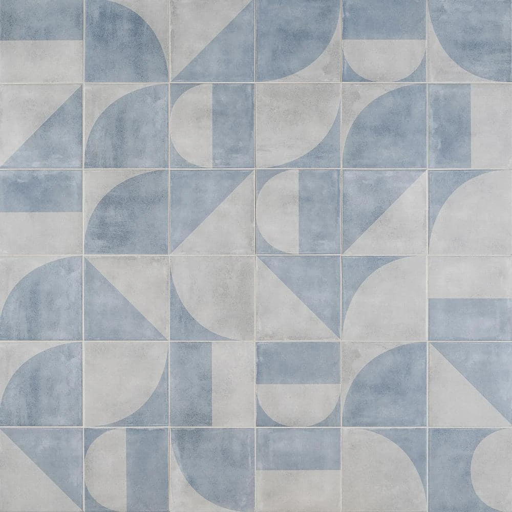 Quincy Blue 7.87 in. x 7.87 in. Matte Porcelain Floor and Wall Tile (11.19 sq. ft./Case) by Ivy Hill Tile 3 Quincy Blue 7.87 in. x 7.87 in. Matte Porcelain Floor and Wall Tile (11.19 sq. ft./Case) by Ivy Hill Tile