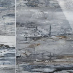 Selawood Blue 11.71 in. x 23.5 in. Polished Porcelain Floor and Wall Tile (11.62 sq. ft./Case) by Ivy Hill Tile -The Elite Tile Sales Store blue ivy hill tile porcelain tile ext3rd106470 c3 1000