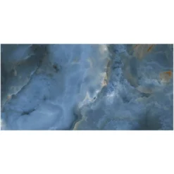 Jume Onyx Blue 23.62 in. x 47.24 in. Polished Porcelain Floor and Wall Tile (15.49 sq. ft./Case) by Ivy Hill Tile -The Elite Tile Sales Store blue ivy hill tile porcelain tile ext3rd107036 4f 1000