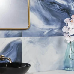 Savannah Blue 23.62 in. x 47.24 in. Polished Porcelain Floor and Wall Tile (15.49 sq. ft./Case) by Ivy Hill Tile -The Elite Tile Sales Store blue ivy hill tile porcelain tile ext3rd107140 76 1000