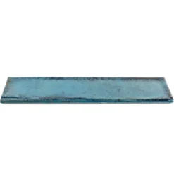 Moze Blue 3 in. x 12 in. Ceramic Bullnose Trim by Ivy Hill Tile