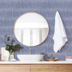 Midnight Fibers Blue 6 in. x 18 in. Glossy Ceramic Wall Tile (12.75 sq. ft. / case) by Jeffrey Court 10 Midnight Fibers Blue 6 in. x 18 in. Glossy Ceramic Wall Tile (12.75 sq. ft. / case) by Jeffrey Court -The Elite Tile Sales Store blue jeffrey court ceramic tile 95810 c3 1000