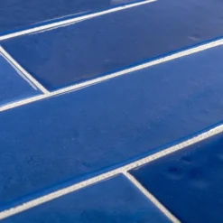 Galaxy Blue 3 in. x 12 in. Subway Glossy Textured Ceramic Wall Tile (5.5 sq. ft./Case) by Jeffrey Court -The Elite Tile Sales Store blue jeffrey court ceramic tile 95885 1d 1000