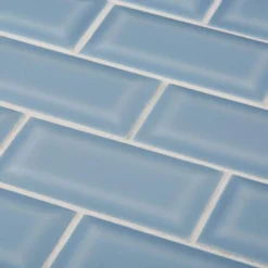 Beverly Blue Bevel 12.375 in. x 12 in. Interlocking Glossy Ceramic Mosaic Tile (10.31 sq. ft./Case) by Jeffrey Court -The Elite Tile Sales Store blue jeffrey court ceramic tile 96780 1d 1000