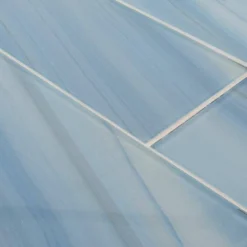 Orbit Blue 4 in. x 16 in. Linear Glossy Glass Wall Tile (17.76 sq.ft./Case) by Jeffrey Court -The Elite Tile Sales Store blue jeffrey court glass tile 13012 1d 1000