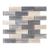 New Moon Blue 11.875 in. x 11.625 in. Interlocking Glossy Glass Mosaic Tile (14.38 sq. ft./Case) by Jeffrey Court -The Elite Tile Sales Store blue jeffrey court glass tile 95993 64 1000 1