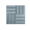 Downtown Parquet Blue 11.625 in. x 11.625 in. Parquet Glass Mosaic Tile (9.38 sq. ft./Case) by Jeffrey Court