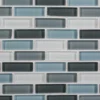 Malibu Breeze Blue 9.75 in. x 11.875 in. Interlocking Glossy Glass Mosaic Tile (0.804 sq. ft./Each) by Jeffrey Court