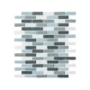 Malibu Breeze Blue 9.75 in. x 11.875 in. Interlocking Glossy Glass Mosaic Tile (8.04 sq. ft./Case) by Jeffrey Court -The Elite Tile Sales Store blue jeffrey court glass tile 98441 64 1000