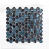 Mermaid Lagoon Blue 11.375 in. x 10.875 in. Hexagon Gloss Glass Wall Mosaic Tile (12.88 sq. ft./Case) by Jeffrey Court -The Elite Tile Sales Store blue jeffrey court glass tile 99301 64 1000