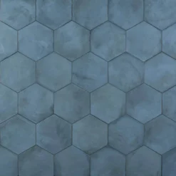 Dash Blue Ocean 8.5 in. x 9.84 in. Matte Hexagon Porcelain Floor and Wall Tile (12.66 sq. ft./Case) by Ivy Hill Tile -The Elite Tile Sales Store blue ocean ivy hill tile porcelain tile ext3rd107117 4f 1000