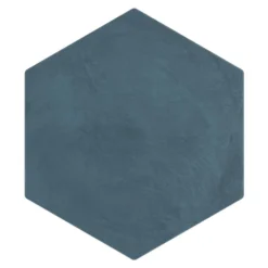 Dash Blue Ocean 8.5 in. x 9.84 in. Matte Hexagon Porcelain Floor and Wall Tile (12.66 sq. ft./Case) by Ivy Hill Tile