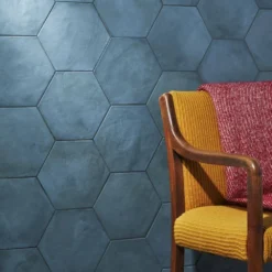 Dash Blue Ocean 8.5 in. x 9.84 in. Matte Hexagon Porcelain Floor and Wall Tile (12.66 sq. ft./Case) by Ivy Hill Tile -The Elite Tile Sales Store blue ocean ivy hill tile porcelain tile ext3rd107117 76 1000