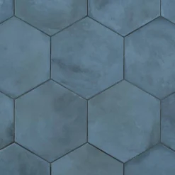 Dash Blue Ocean 8.5 in. x 9.84 in. Matte Hexagon Porcelain Floor and Wall Tile (12.66 sq. ft./Case) by Ivy Hill Tile -The Elite Tile Sales Store blue ocean ivy hill tile porcelain tile ext3rd107117 c3 1000