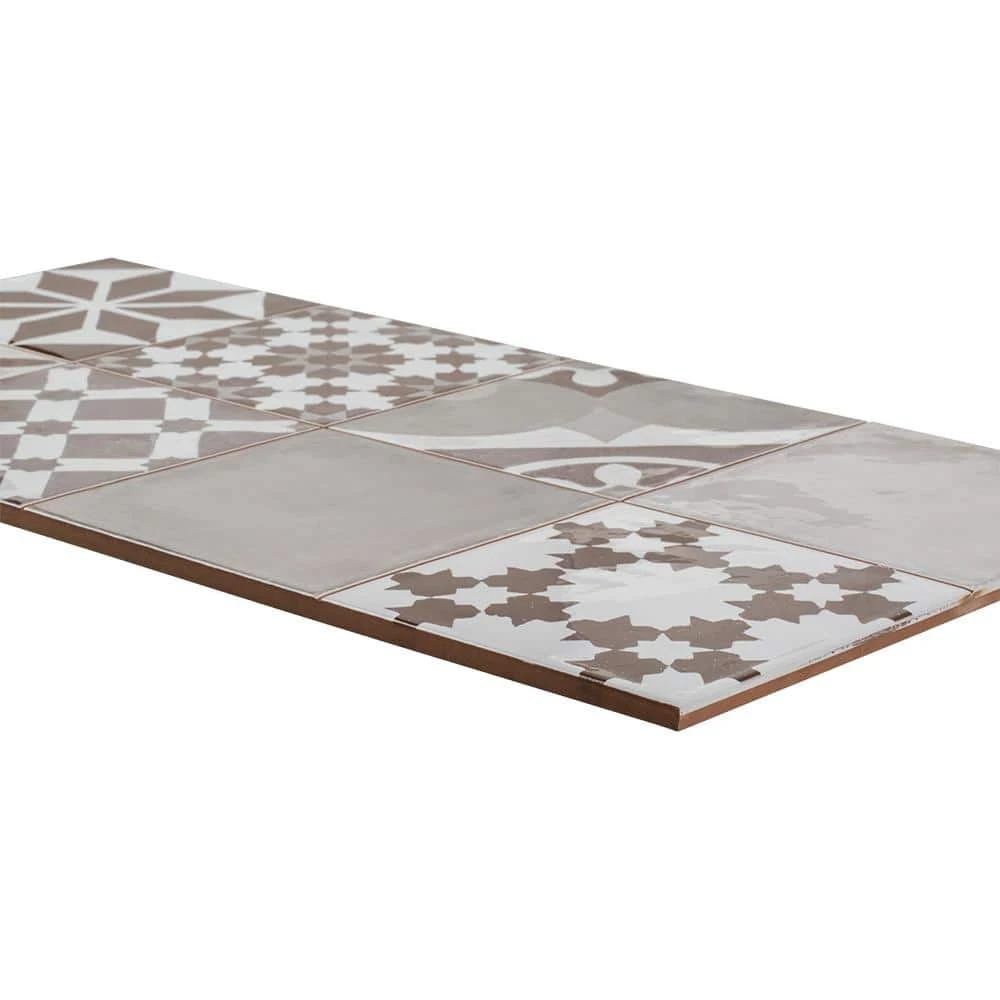 Patchwork Brown 12 in. x 24 in. Subway Glossy Ceramic Wall Tile (11.625 sq. ft./Case) by Jeffrey Court 5 Patchwork Brown 12 in. x 24 in. Subway Glossy Ceramic Wall Tile (11.625 sq. ft./Case) by Jeffrey Court - Image 3